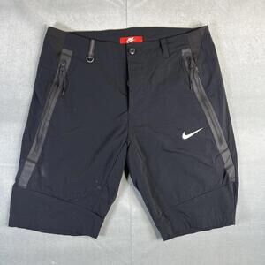 Nike Sportswear Tech Bonded Woven Shorts Mens 36 Black  10.5"